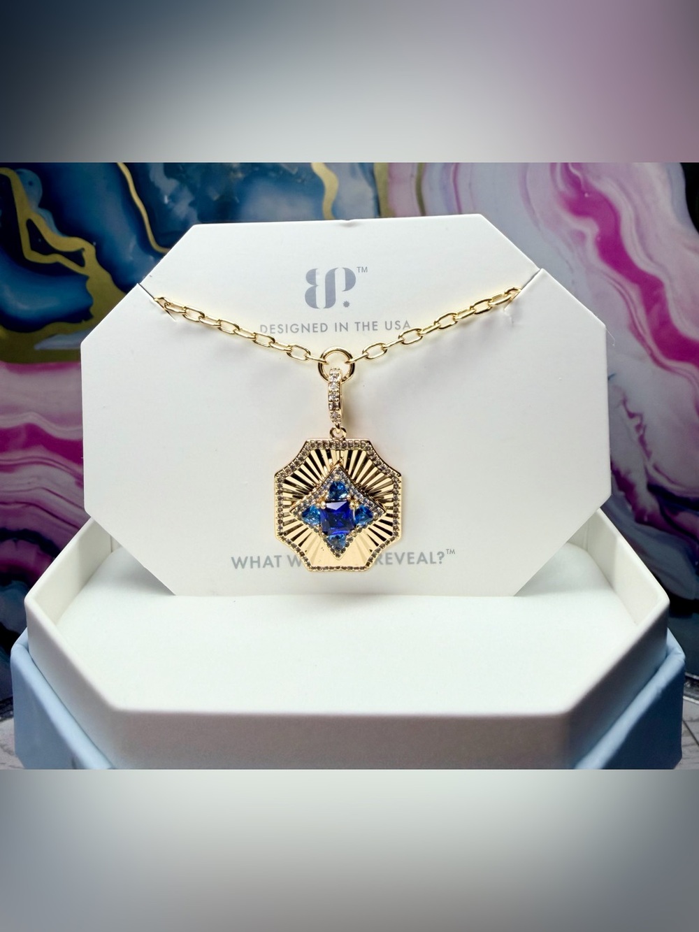 Bomb Party New OG Necklace- “Designer Fit Check” on Gold NK35650